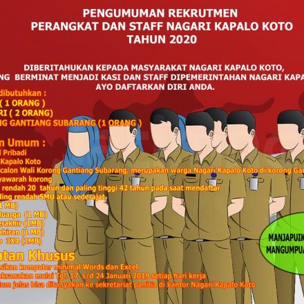 AYO GAESS  YANG MAU MENJADI BAGIAN DARI PEMERINTAHAN NAGARI DAN MAU MEMBANGUN NAGARI